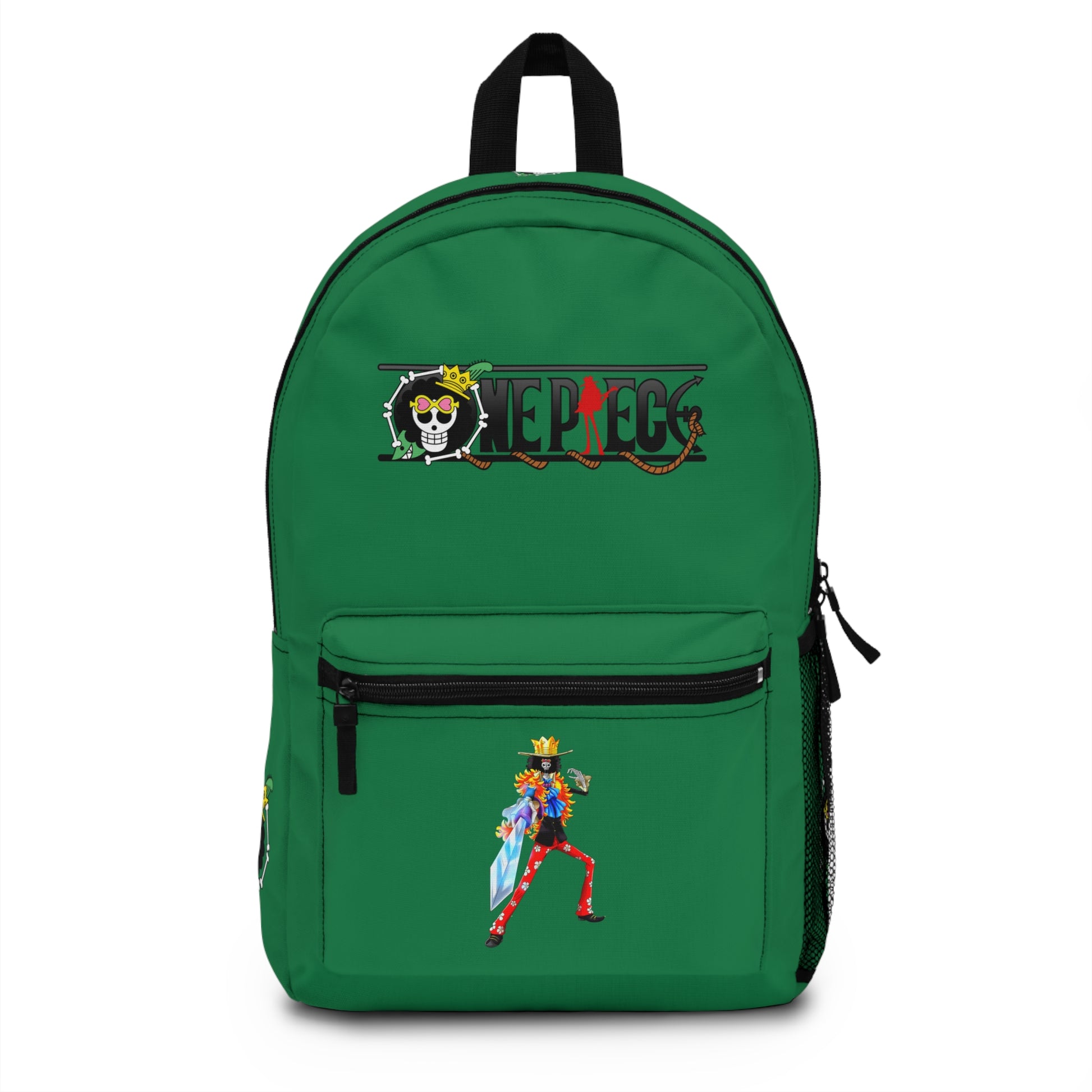One Piece Anime Backpack Dark green - Front View - Dobermen
