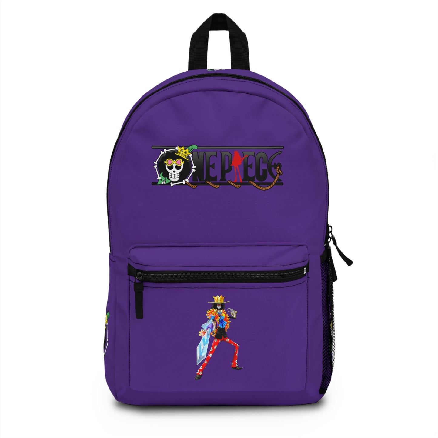 One Piece Anime Backpack Purple - Front View - Dobermen