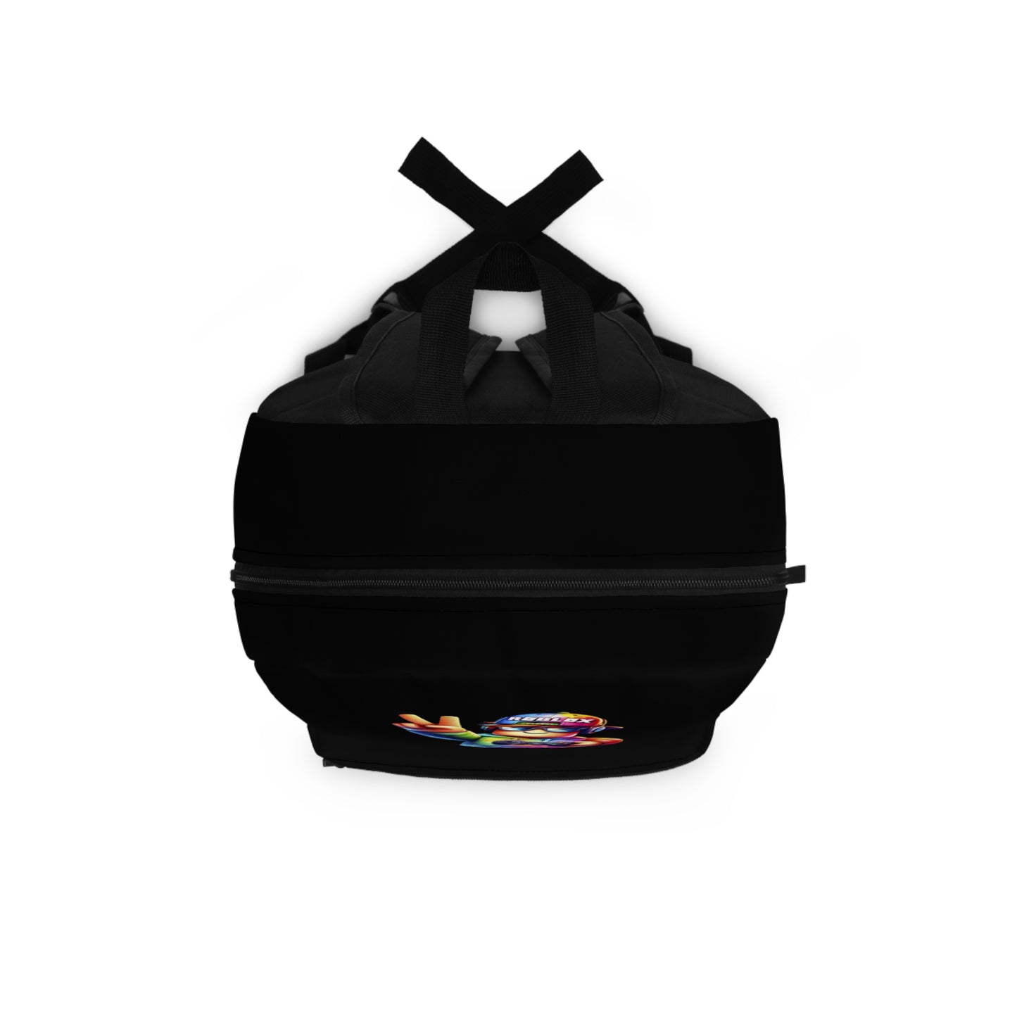 Bottom view of black Roblox backpack with Dobermen Premier logo at dobermenpremier.com