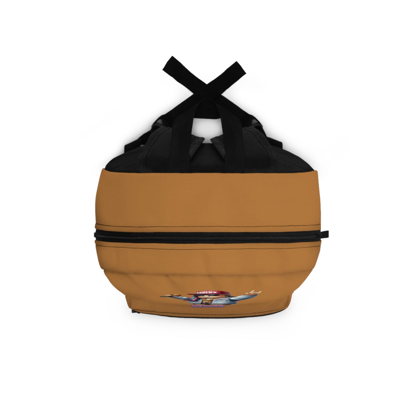 Side view of light brown Roblox girls backpack showing clean profile and shoulder strap at dobermenpremier.com