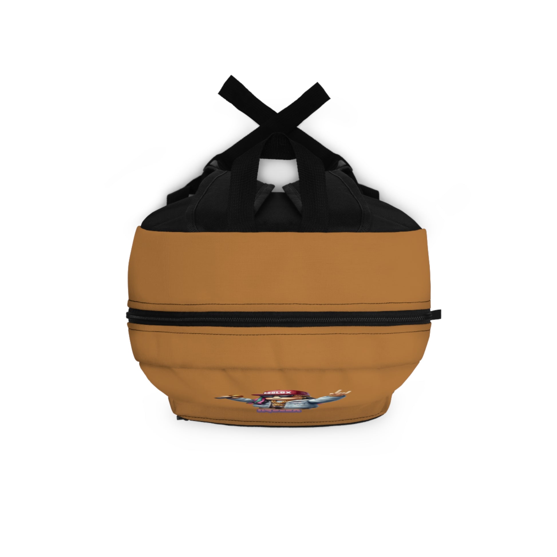 Side view of light brown Roblox girls backpack showing clean profile and shoulder strap at dobermenpremier.com
