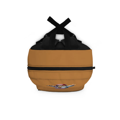 Side view of light brown Roblox girls backpack showing clean profile and shoulder strap at dobermenpremier.com